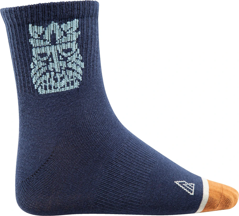 Ripzone Boys' Tiki Quarter Crew Socks - 3 Pack