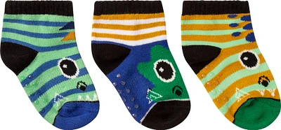 Ripzone Toddler Boys' Dino Quarter Crew Socks - 3 Pack