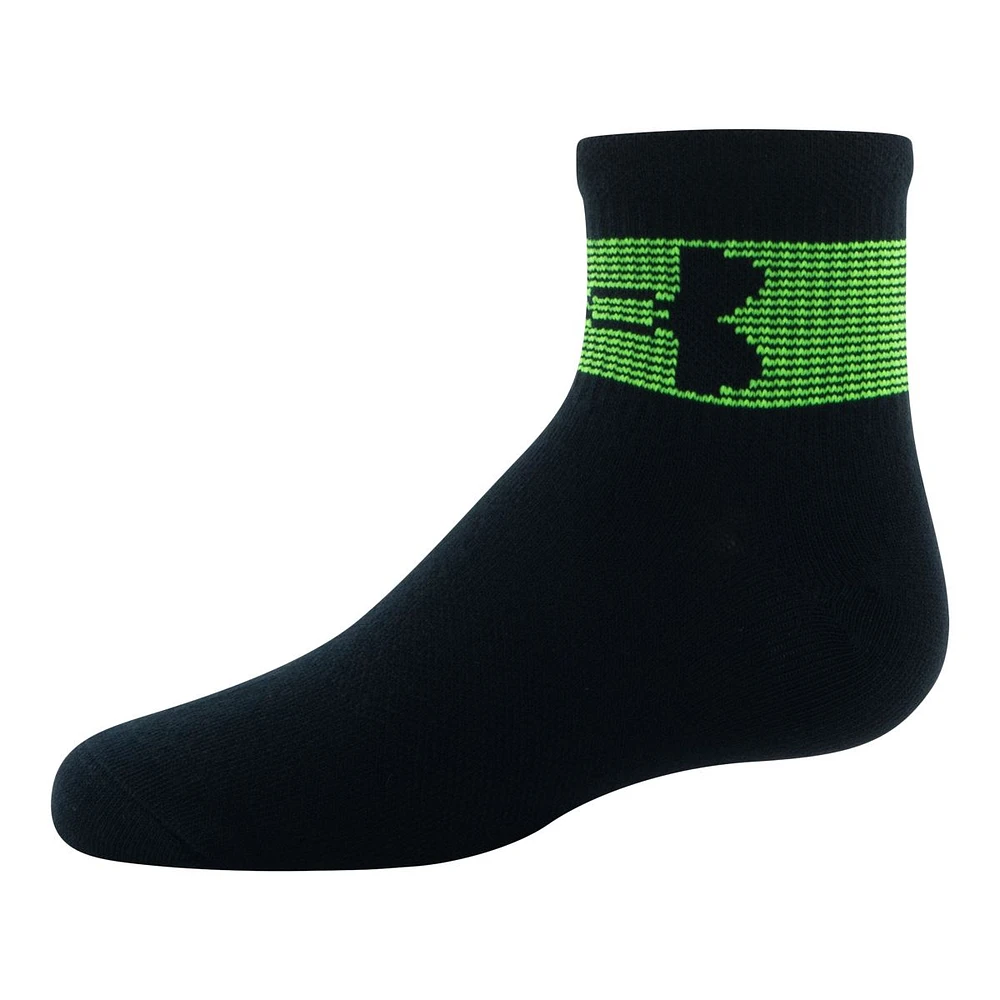 Under Armour Kids' Essential Quarter Socks - 6 pk