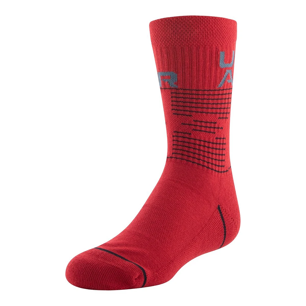 Under Armour Boys' Phenom 5.0 Crew Socks - 3 Pack