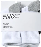 FWD Youth Athletic Crew Socks - 6 Pack