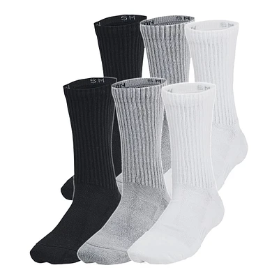 Under Armour Youth Training Cotton Crew Socks - 6 Pack