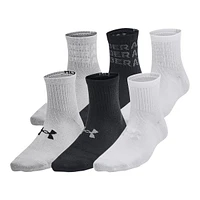 Under Armour Youth Training Cotton Quarter Crew Socks - 6 Pack