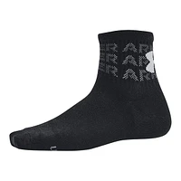 Under Armour Youth Training Cotton Quarter Crew Socks - 6 Pack