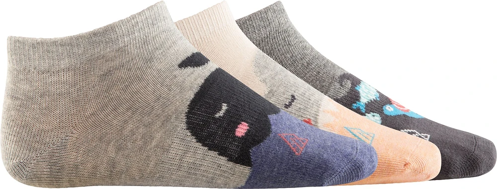 Ripzone Girls' Fashion No Show 3 Pack Socks