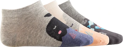 Ripzone Girls' Fashion No Show 3 Pack Socks