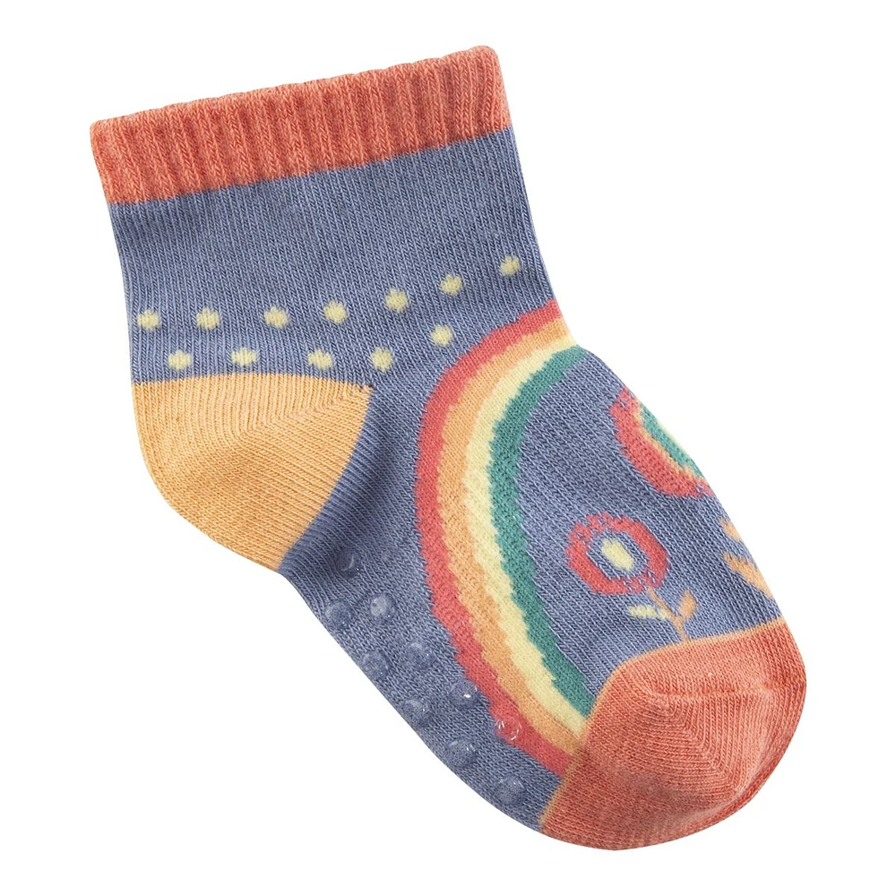 Ripzone Toddler Girls' Ice Cream Quarter Crew Socks - 3 Pack