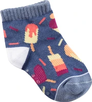 Ripzone Toddler Girls' Ice Cream Quarter Crew Socks - 3 Pack