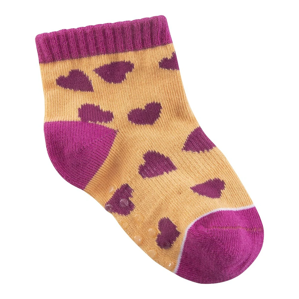 Ripzone Toddler Girls' Ice Cream Quarter Crew Socks - 3 Pack