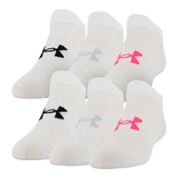 Under Armour Girls' Essential No-Show Socks 6pk