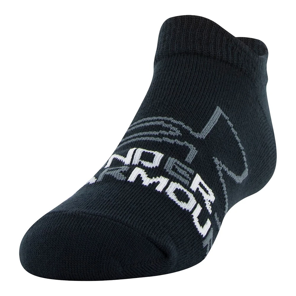 Under Armour Girls' Grade School Essential No Show Socks - 6 Pack