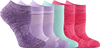 FWD Girls' Athletic No Show Socks - 6 Pack