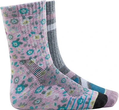 Woods Girls' Hyland Outdoor Crew Socks - 2 Pack