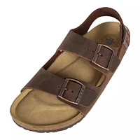 Woods Men's Laas Leather Back Strap Sandals, Casual, Walking, Beach