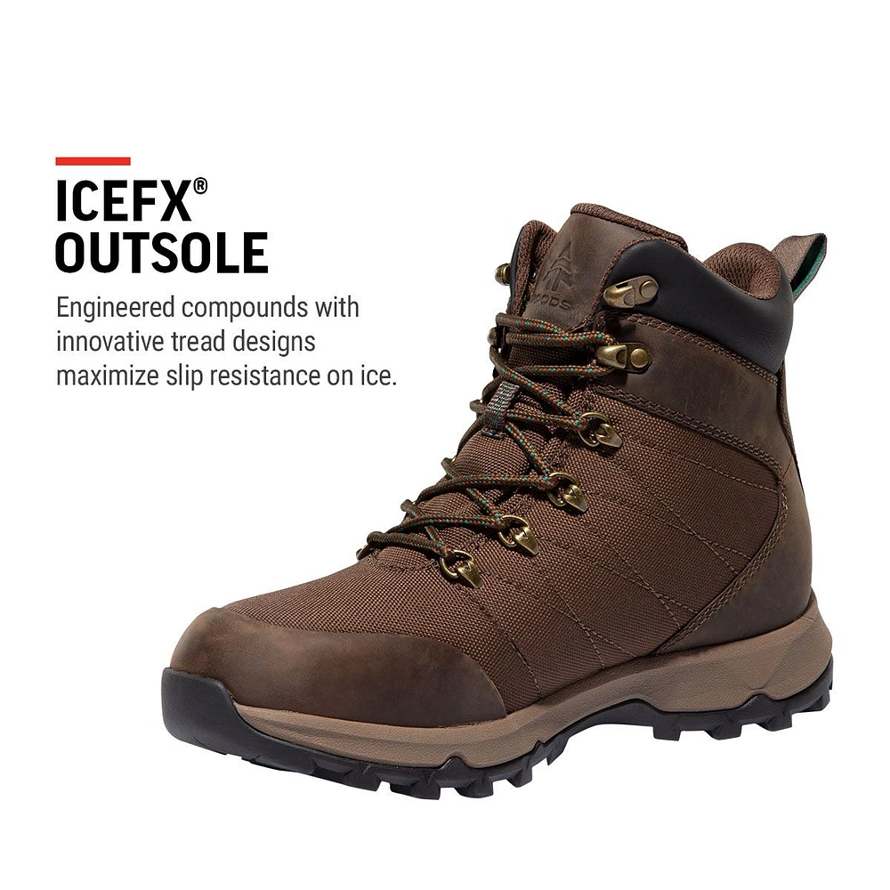 Woods Men's Athelney II Fleece-Lined IceFX Waterproof Winter Boots