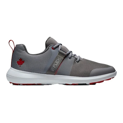 Footjoy Men's Flex Canada Golf Shoes, Spikeless