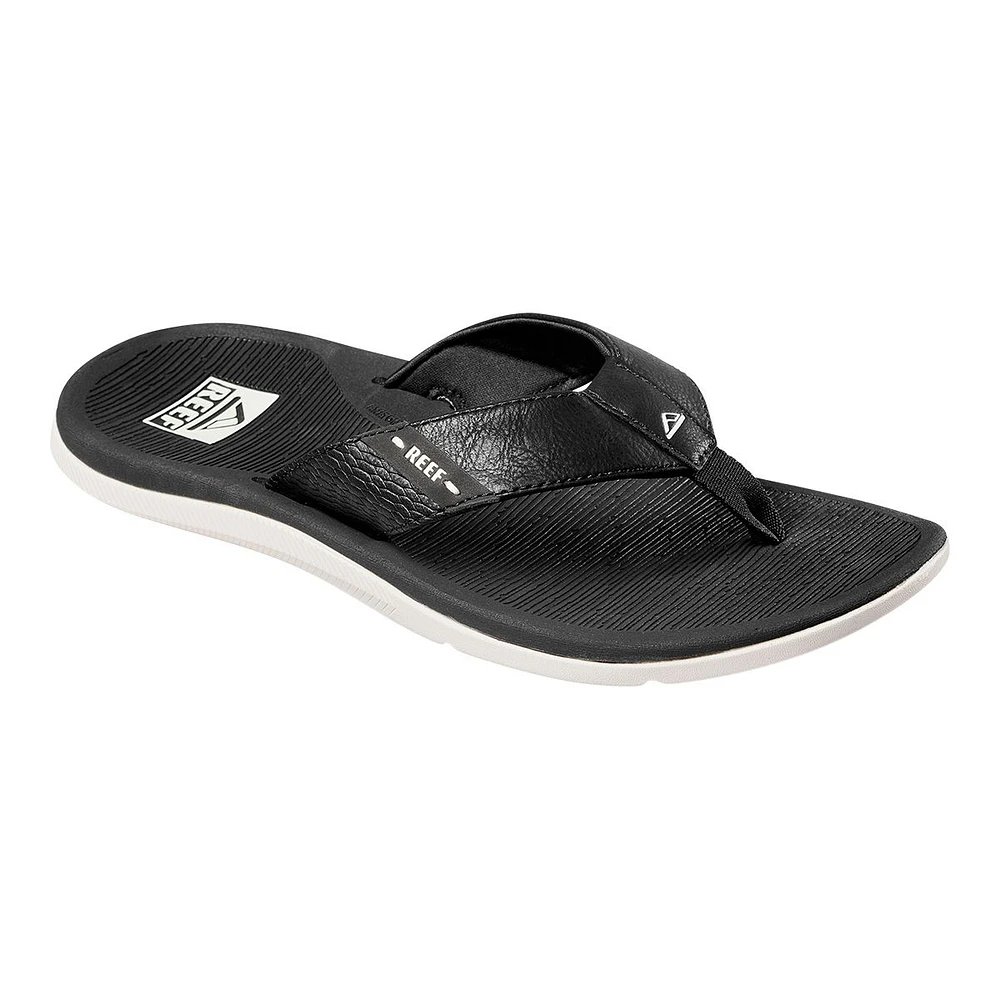 Reef Men's Santa Ana Synthetic Leather Lined Sandals