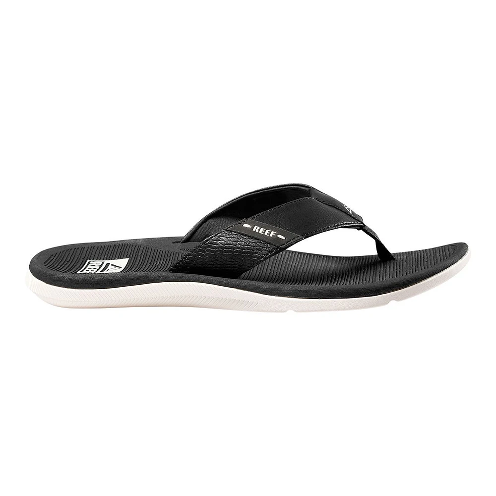 Reef Men's Santa Ana Synthetic Leather Lined Sandals