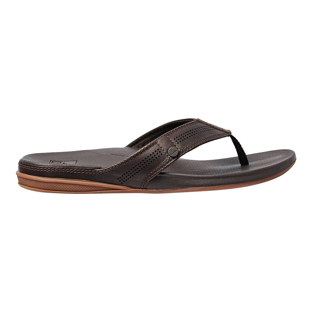 Reef Men's Cushion Bounce Lux Flip Flops/Sandals, Leather, Slip Resistant