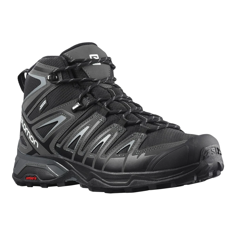 Salomon Men's X Ultra Pioneer Mid CSWP Waterproof Textile Hiking Shoes