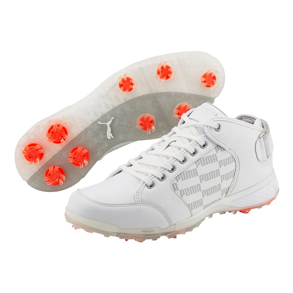 PUMA Men's PROADAPT DELTA Mid Spiked Leather Golf Shoes