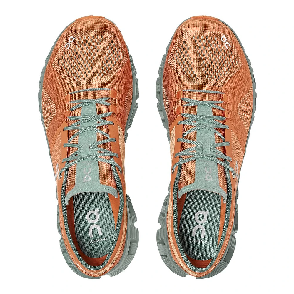 On Men's Cloud X Running Shoes, Breathable, Mesh