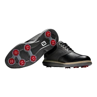 FootJoy Men's Traditions Saddle Spiked Waterproof Golf Shoes