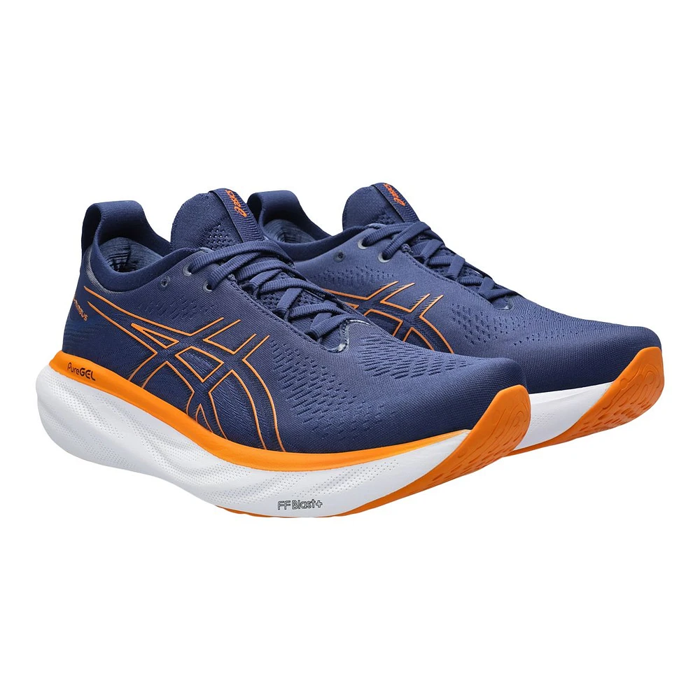 ASICS Men's Gel Nimbus 25 Training Knit Cushioned Running Shoes