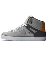 DC Men's Pure SE High-Top Leather Breathable Mesh Skate Shoes