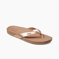 Reef Women's Cushion Bounce Court Leather Cushioned Supported Flip Flop Sandals