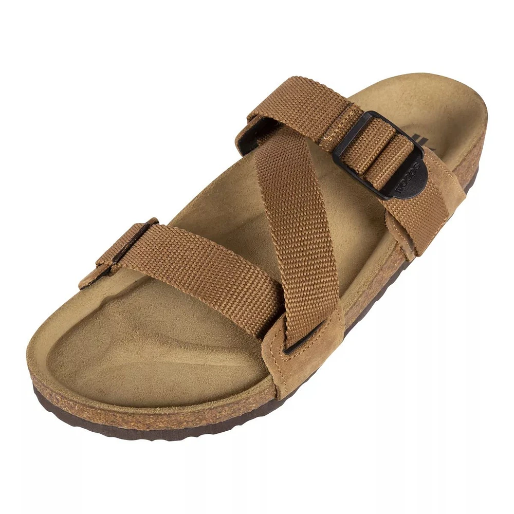 Woods Women's Laas Adjustable Cork Slides/Sandals, Casual, Walking, Beach