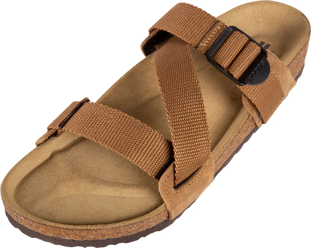 Woods Women's Laas Adjustable Cork Slides/Sandals, Casual, Walking, Beach