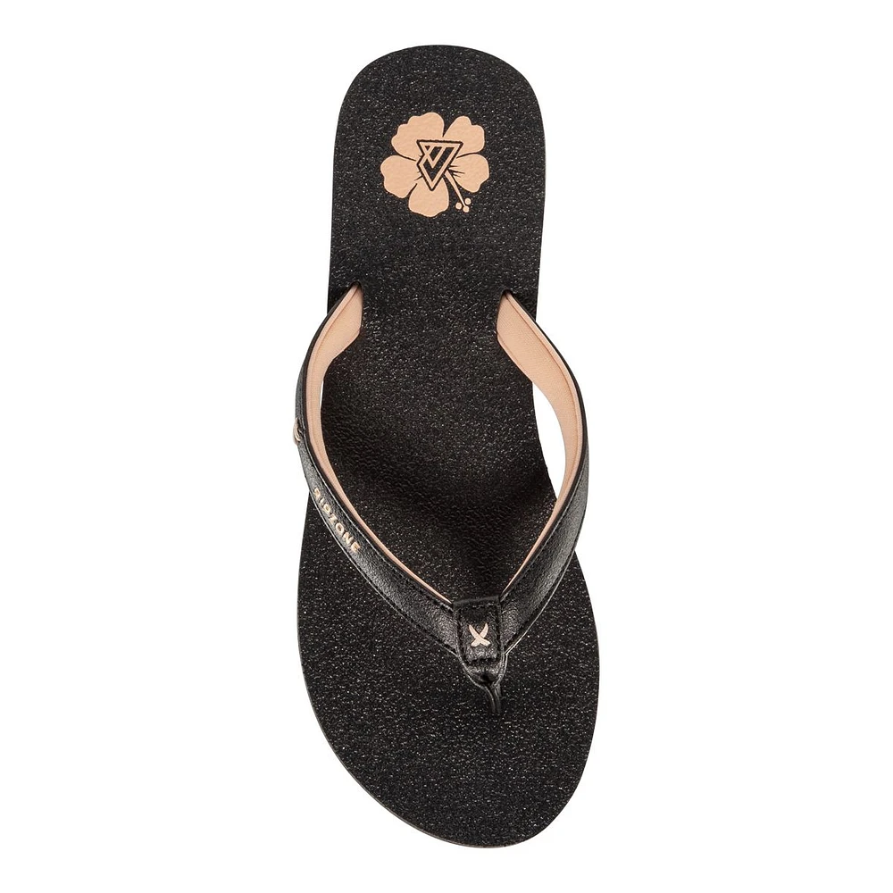 Ripzone Women's Bayside Flip Flops/Sandals, Beach, Foam Footbed