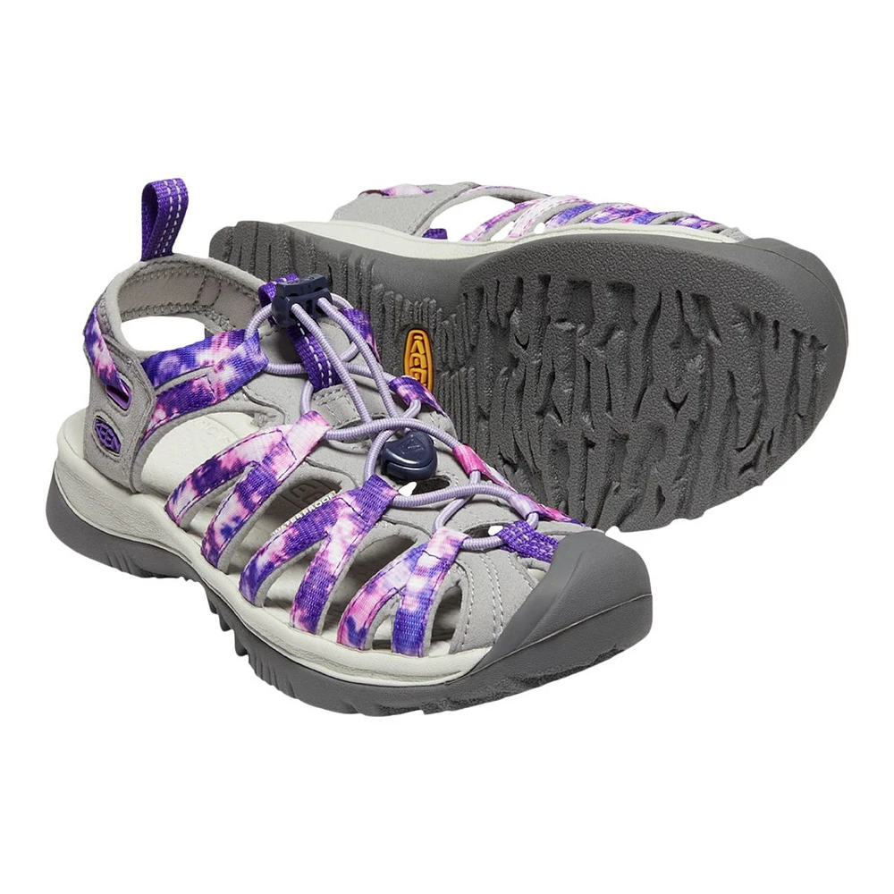 KEEN Women's Whisper Tie Dye Hiking Sandals, Water, Sport