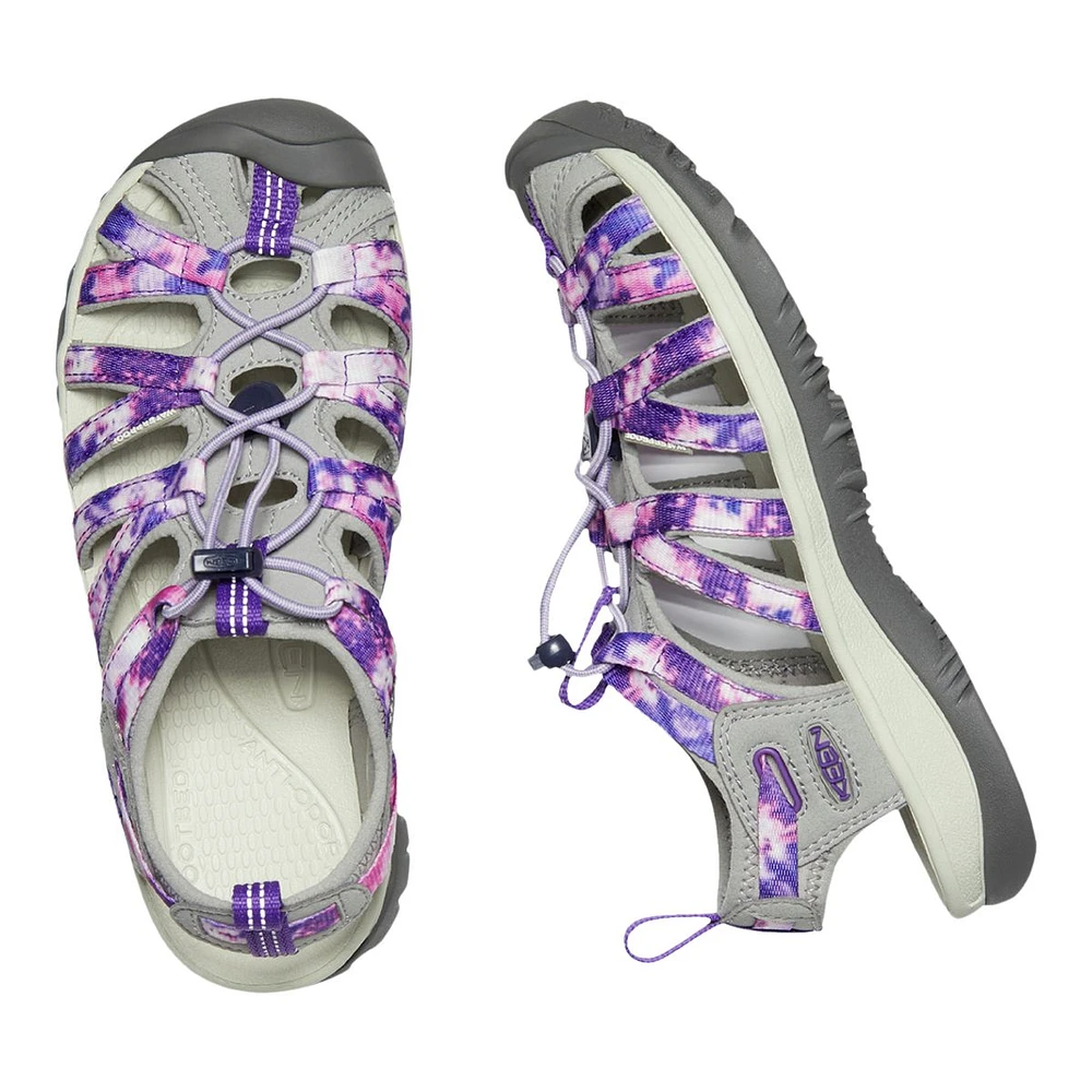 KEEN Women's Whisper Tie Dye Hiking Sandals, Water, Sport