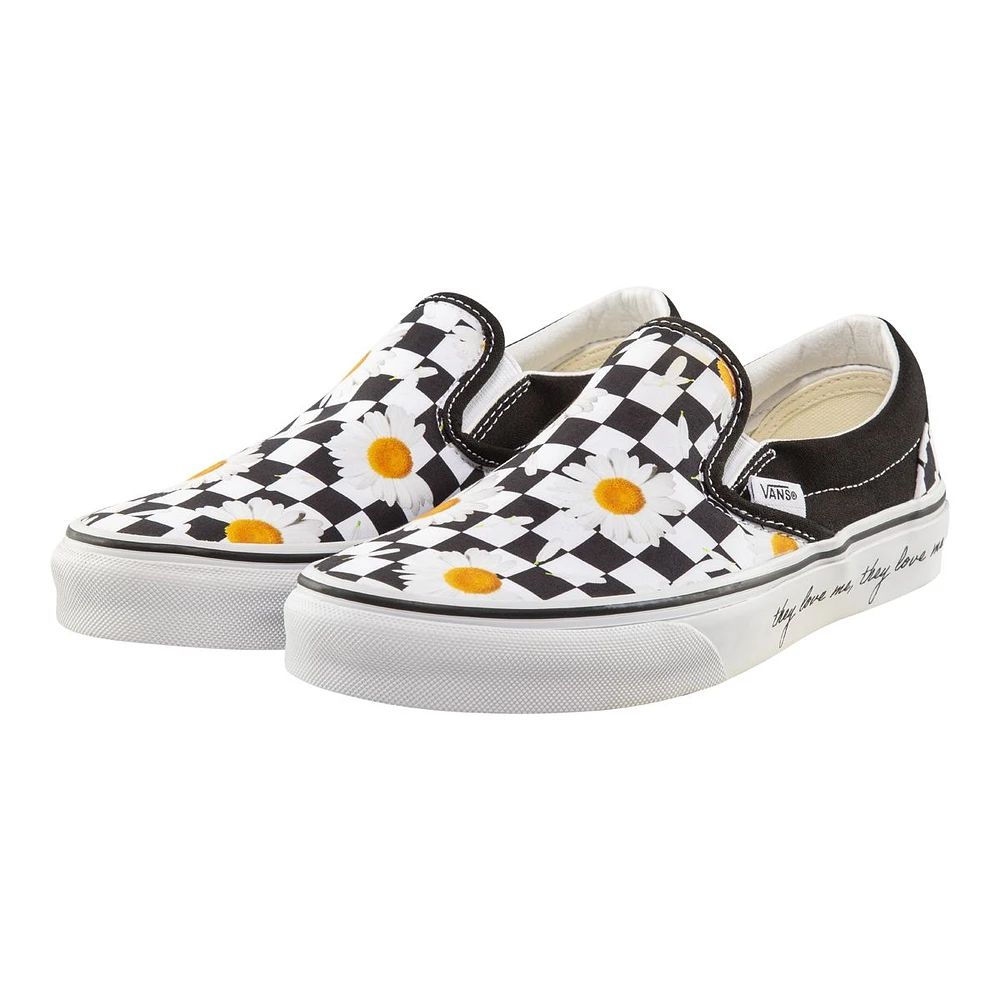 Vans Women's Classic Slip On Love Me Not Skate Shoes