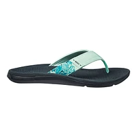 Reef Women's Santa Ana Leather Comfortable Supported Flip-Flops/ Sandals