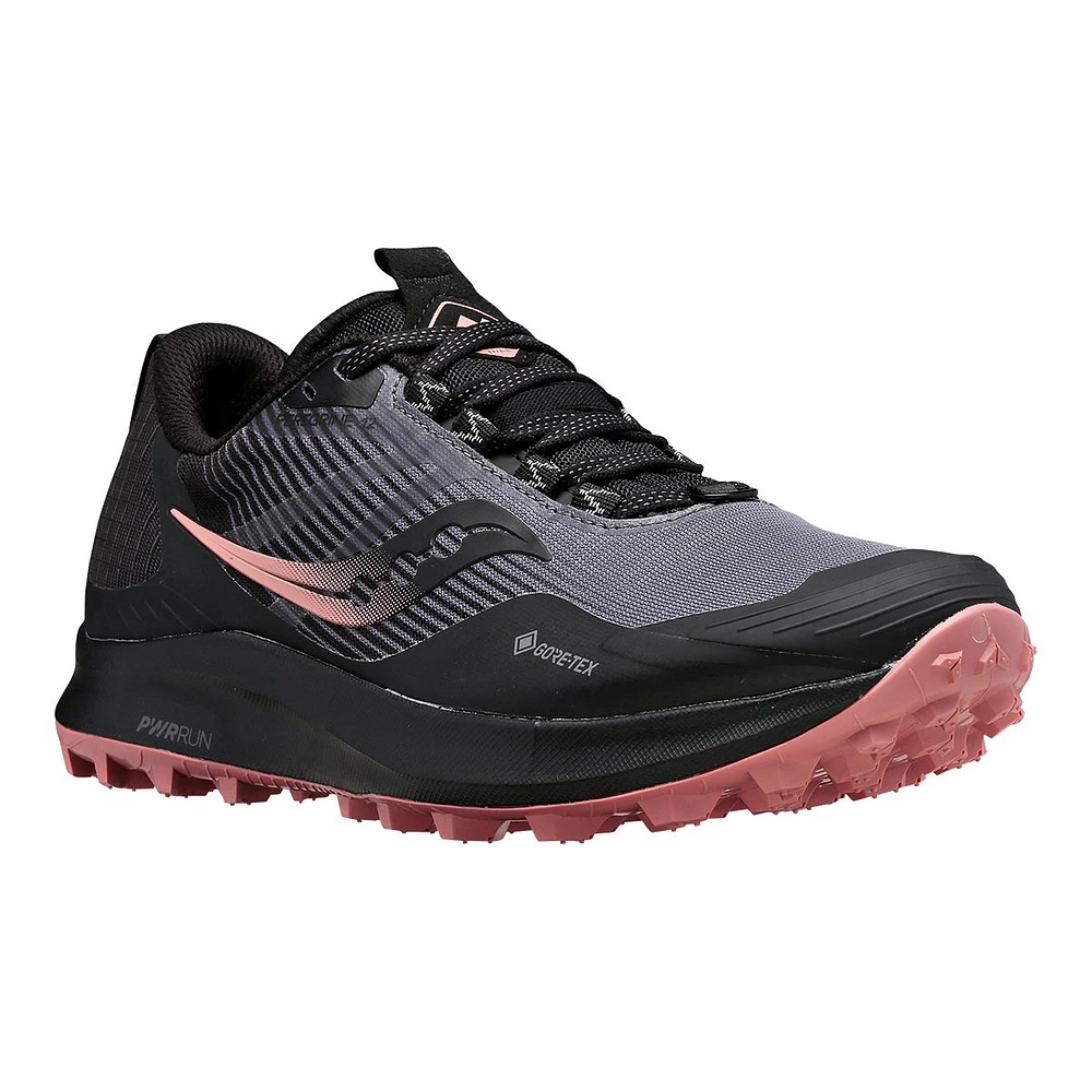 Saucony Women's Peregrine 12 Gore-Tex Cushioned Waterproof Trail Running Shoes