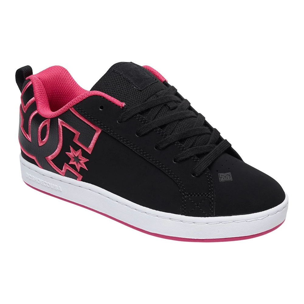 DC Women's Court Graffik Breathable Mesh Skate Sneaker Shoes