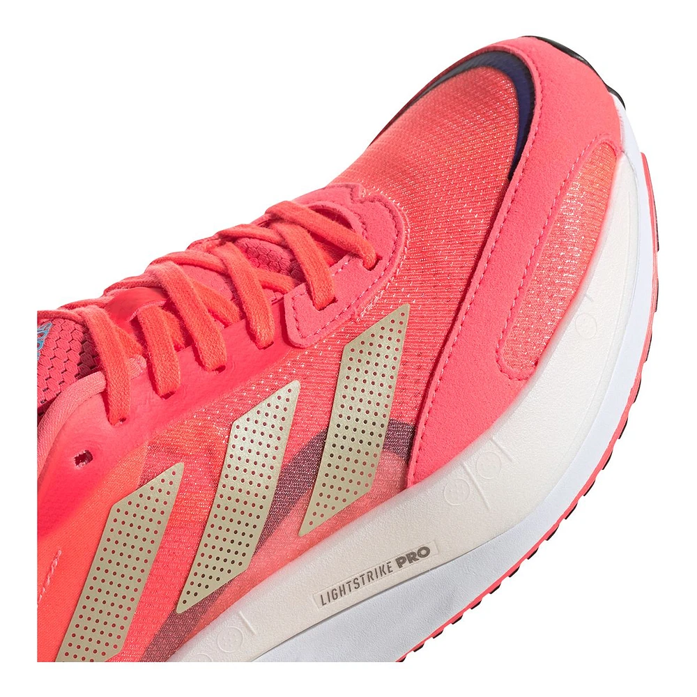 adidas Women's Adizero Boston 10 Lightweight Lace Running Shoes