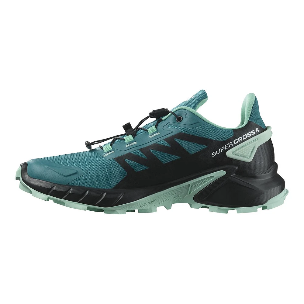 Salomon Women's Supercross 4 Quick-Lacing Comfortable Cushioned Trail Running Shoes