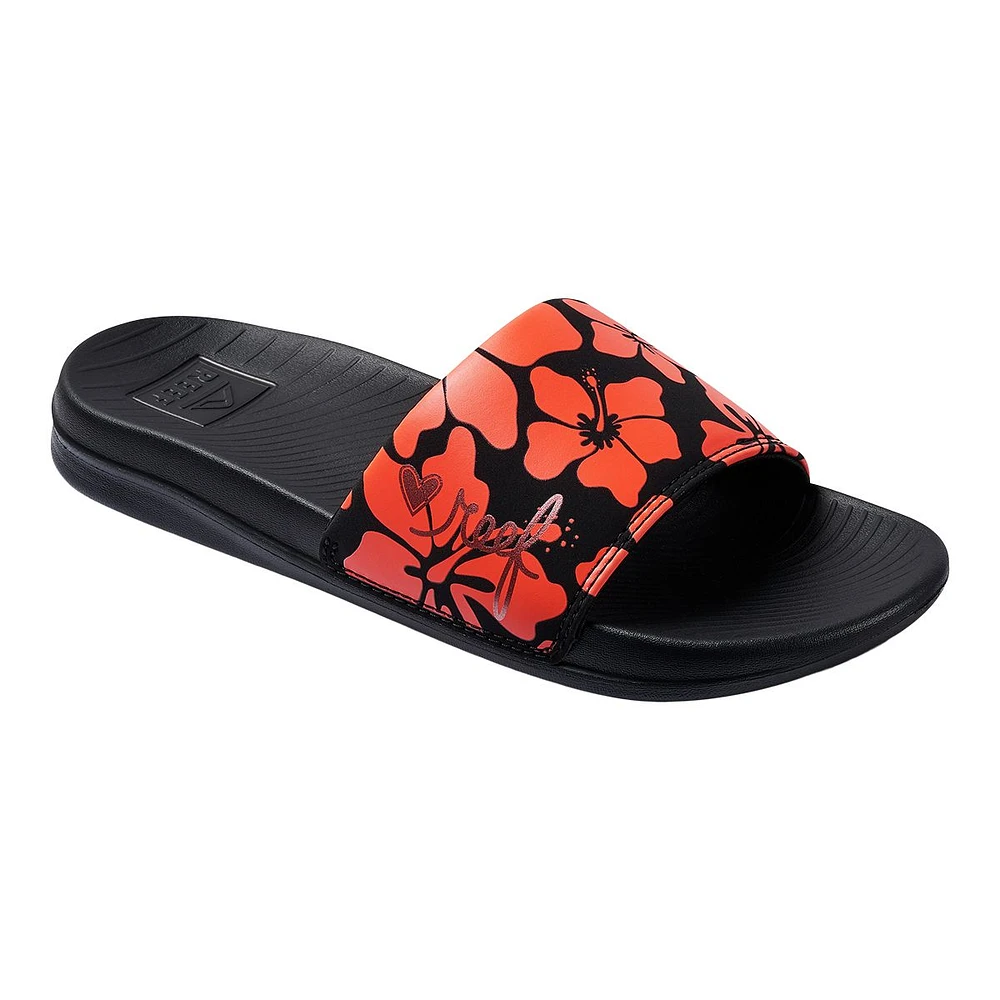 Reef Women's One Print Waterproof Beach Slide Sandals