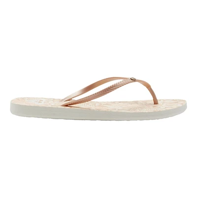 Roxy Women's Bermuda 3 Point Comfortable Beach Flip Flop Sandals