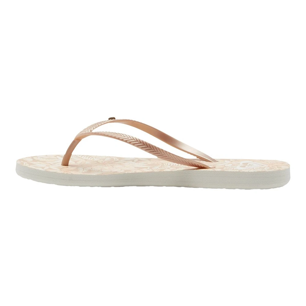 Roxy Women's Bermuda 3 Point Comfortable Beach Flip Flop Sandals