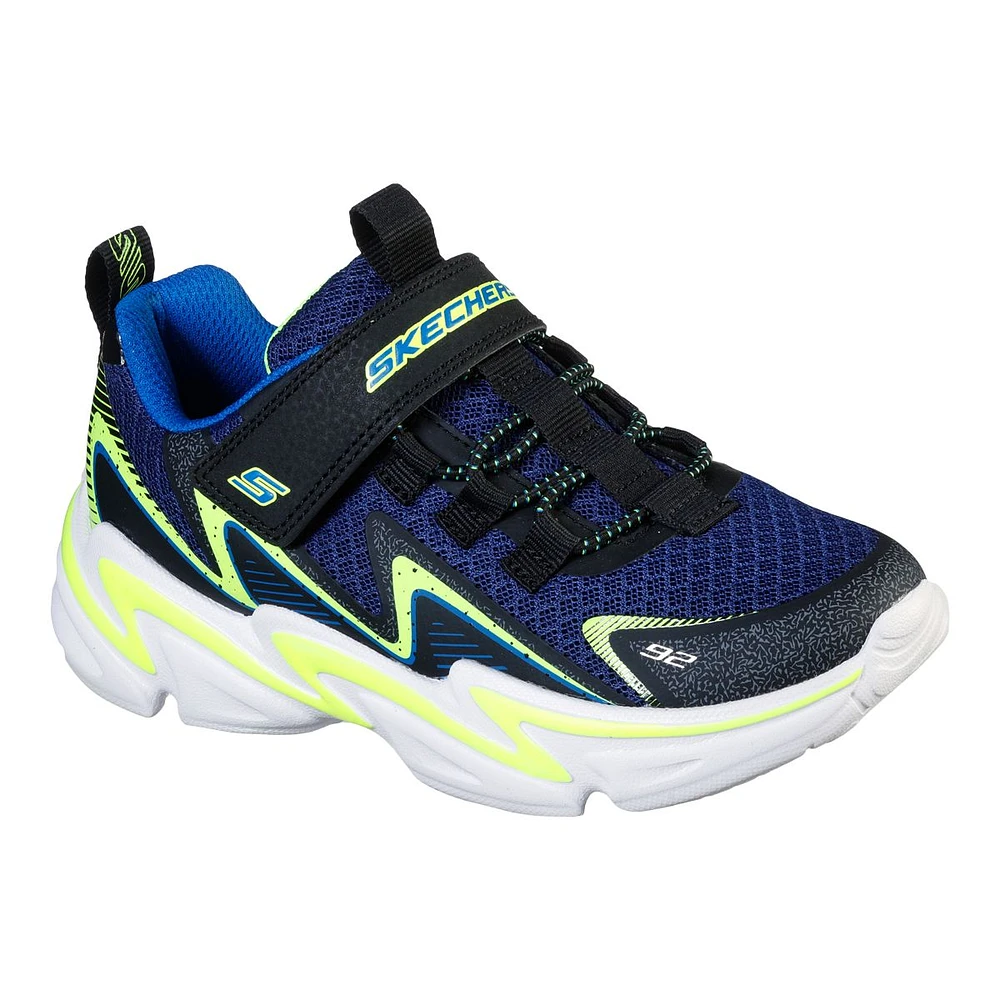 Skechers Kids' Pre-School Wavetronic Shoes, Boys, Training, Sneakers, Slip On, Velcro