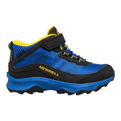 Merrell Boys' Moab Speed Mid Alternative Closure Waterproof Hiking Shoes