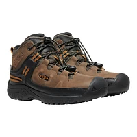 Keen Canada Outdoor Boys' Youth Years Targhee Waterproof Mid Hiking Boots Brown