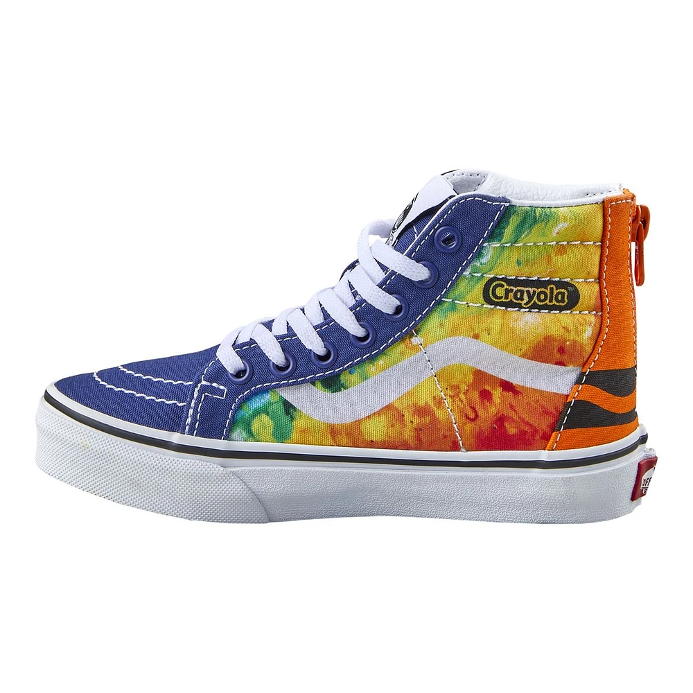 Vans x Crayola Kids' Pre-School  SK8 Skate Shoes, Sneakers, Boys', Low Top, Zipper