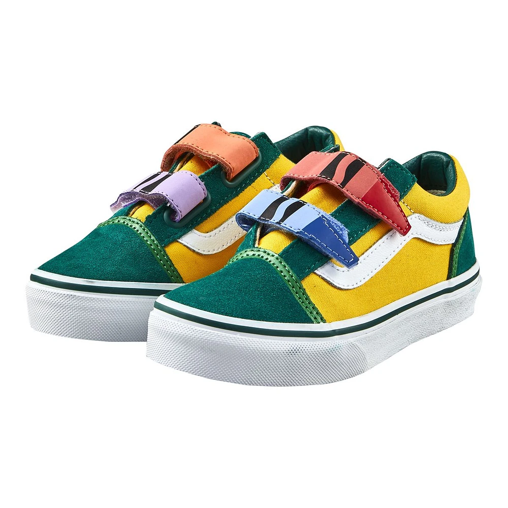 Vans x Crayola Kids' Old Skool V Skate Shoes, Sneakers, Boys'