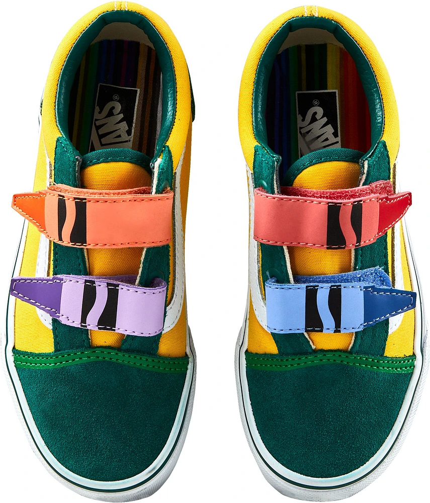 Vans x Crayola Kids' Old Skool V Skate Shoes, Sneakers, Boys'